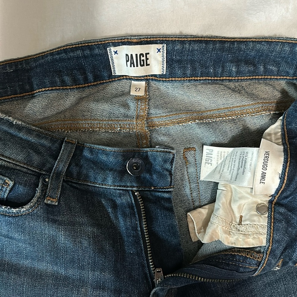 Paige denim jeans skinny size 27